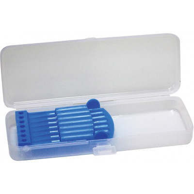 Пенал Cool For School Пластиковый с застежкой Прозрачный с синим держателем 8011 (CF85578) Винница - изображение 2