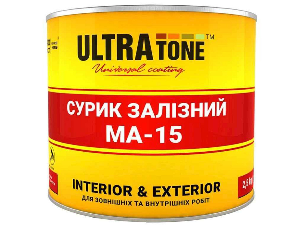 Краска масляная 2,5кг сурик железный ТМ ULTRA TONE Киев - изображение 1