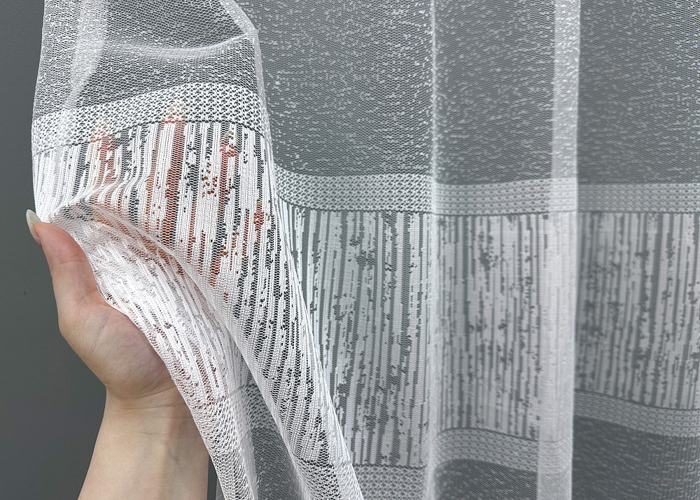 Тюль жаккард, цвет белый 1628т Киев - изображение 4