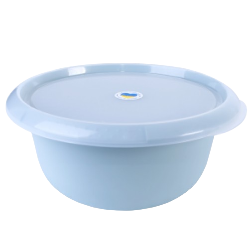 Миска з кришкою 2,75л пластик полин/прозорий Алеана Житомир