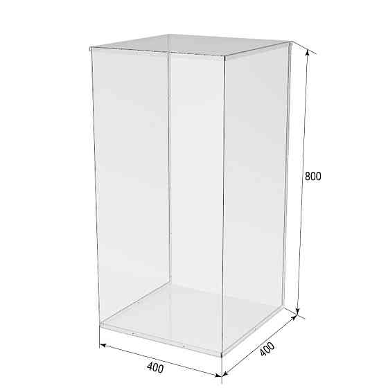 Коробка акрилова EKOSTAR 400х400х800 з кришкою Київ