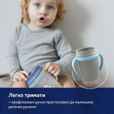 Поильник-непроливайка Lovi 360 250 мл Night&Day Rabbit (1/610) Винница - изображение 3