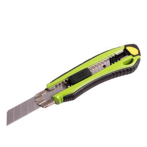 Ніж алюмінієвий з висувним сегмент. лезом 18мм (6шт) прогумований Alloid Одеса