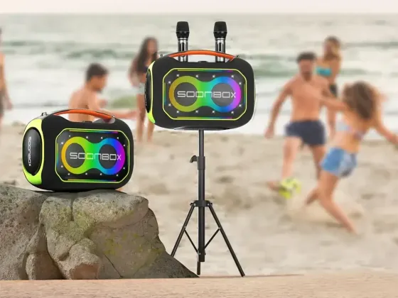 Мінідинамік Bluetooth SOONBOX S6300PRO портативна колонка, потужний звук, до 24ч, Bluetooth 5.0, вологозахист IPX5, AUX, TF-карта Одеса