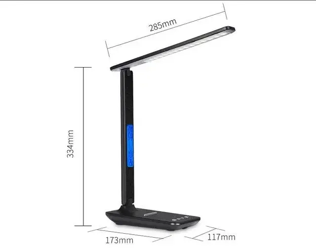 Настольная LED лампа с беспроводной зарядкой и дисплеем Киев - изображение 5