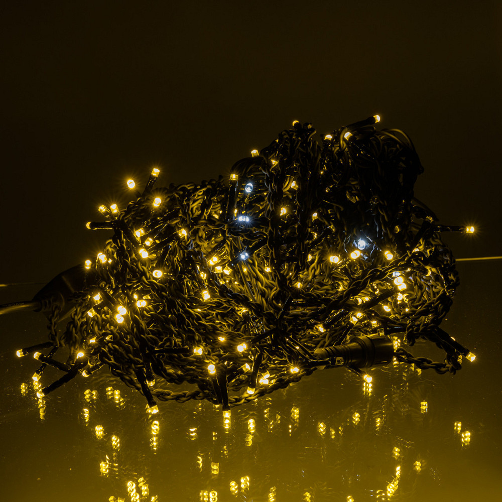 Вулична гірлянда Бахрома 25 м 405 LED чорний провід Жовтий 25MBY Київ - фото 3