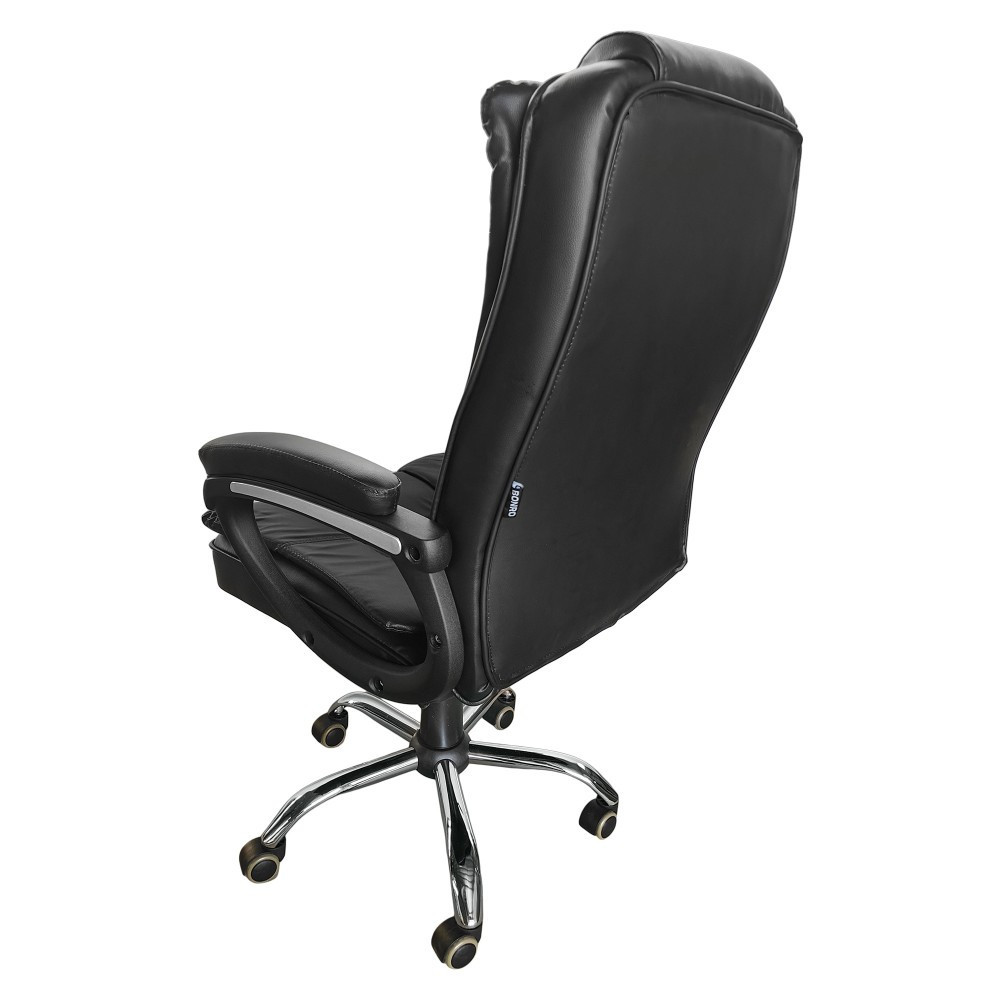Крісло офісне комп'ютерне Bonro B-612 екошкіра робоче для керівника Чорний Київ - фото 6