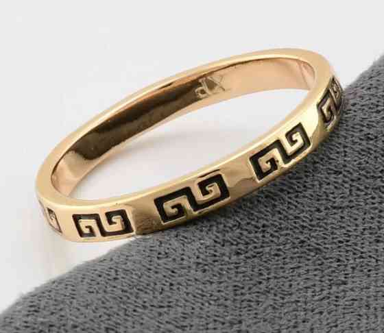 Кільце Xuping позолота РО, 17 розмір (ширина 3мм) Київ