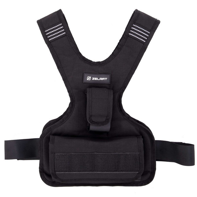 Жилет обважнювач із регулюванням ваги 10 кг Zelart 7812-10 Київ - фото 9