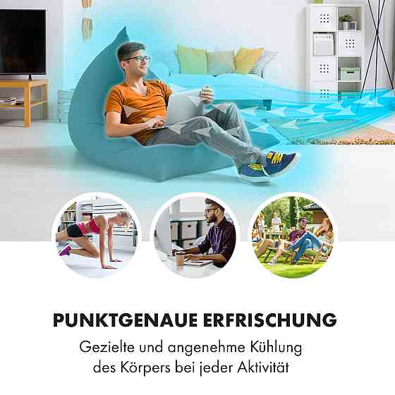 Cooler Rush вентилятор воздухоохладитель 5.5L 45W пульт дистанционного управления 2x пакет со льдом белый Ровно