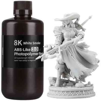 Фотополімерна смола ELEGOO Resin, ABS-like 3.0 8K 1кг, white smoky (50.103.0236) Вінниця