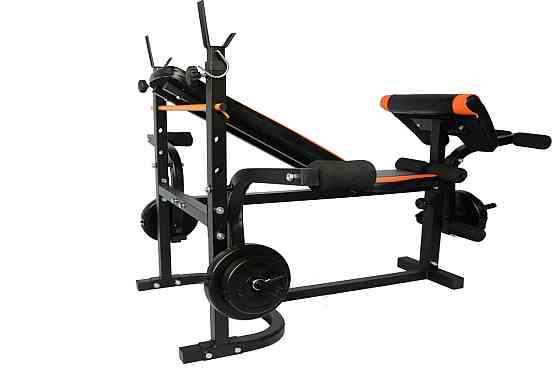 Скамья многофункциональная + парта Скотта + Тренажер для ног Стойки, скамьи для жима и приседаний регулируемая Киев