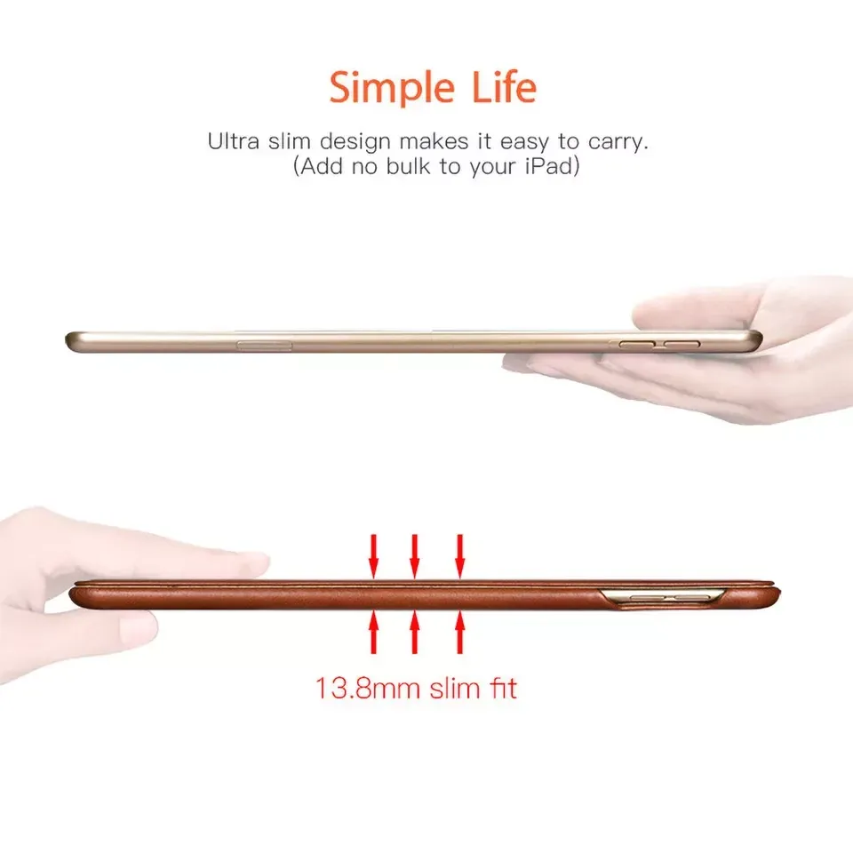 Фірмовий чохол захисний Icarer для iPad Air 13 Inch M2 / iPad Air 2024 ручної роботи з натуральної шкіри Дніпро - фото 5