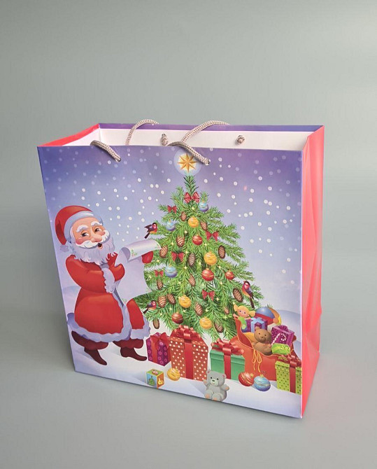 Пакети паперові подарункові, новорічні Квадрат 23*24*10 — 39 (12 шт.) Харків - фото 1