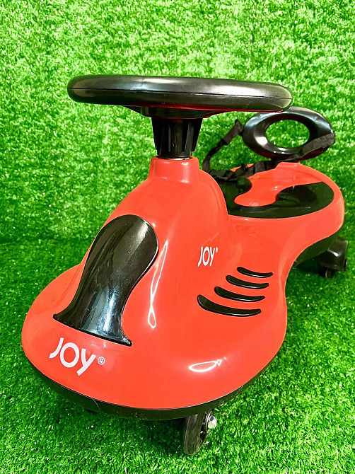 Каталка-толокар JOY колеса PU зі світлом музикою укр озвучка захисний ремінь спинка Червоний (TB-220-40) Чернигов - изображение 5