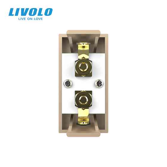 LIVOLO Аудіо розетка LIVOLO Banana Plug, золота, для колонок / підсилювача, модуль 0.5 поста (V Коломия