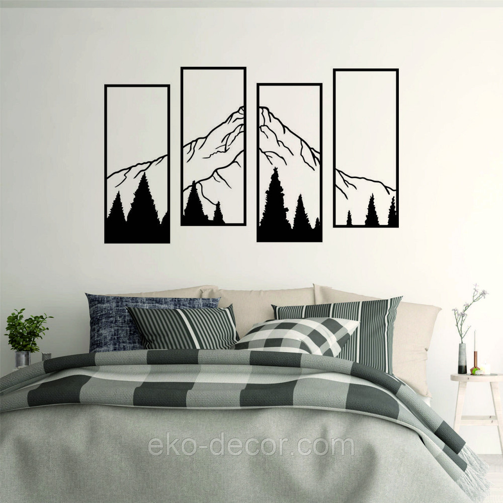 Декоративне настінне Панно «Гори», Декор на стіну Київ - фото 4