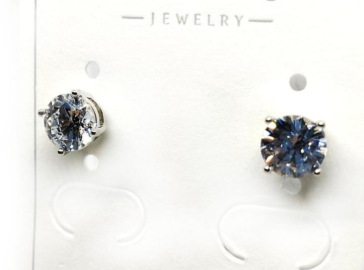 Сережки гвоздики зі стразами XuPing Київ - фото 1