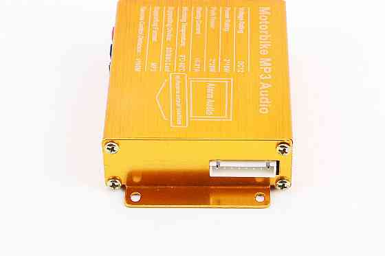 АУДІО-блок (МРЗ-USB/SD, FM-радіо, пультДУ, сигналізація) + колонки 2шт (чорні) Бершадь