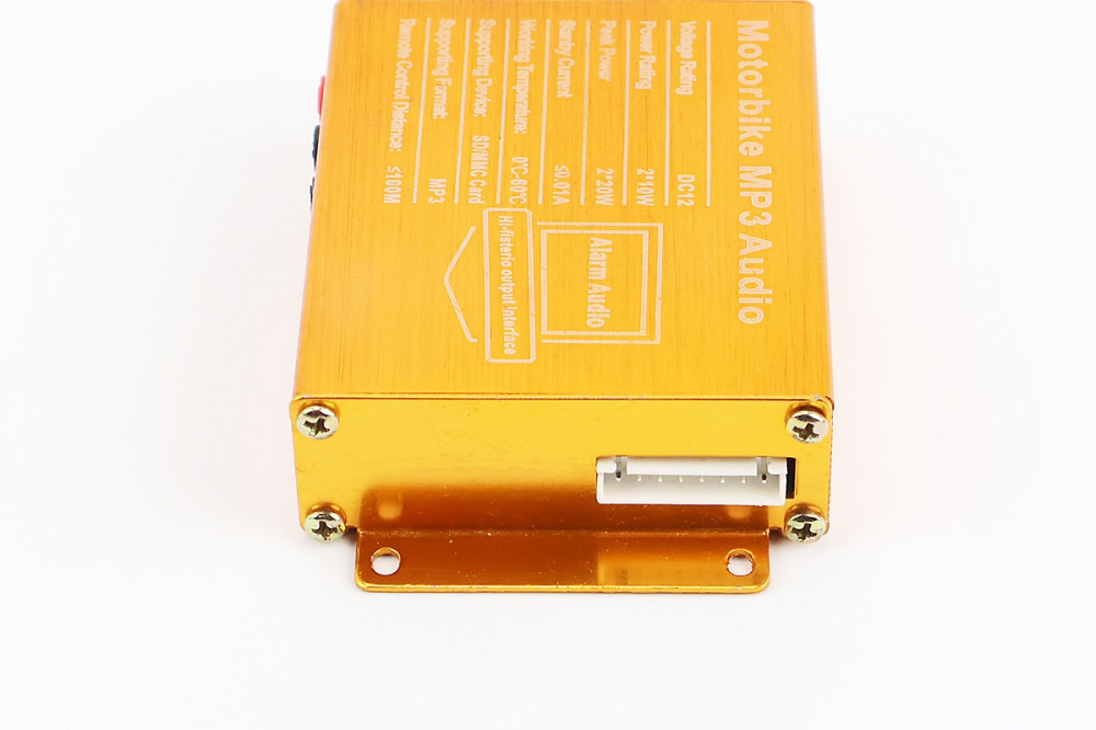 АУДІО-блок (МРЗ-USB/SD, FM-радіо, пультДУ, сигналізація) + колонки 2шт (чорні) Бершадь - фото 4