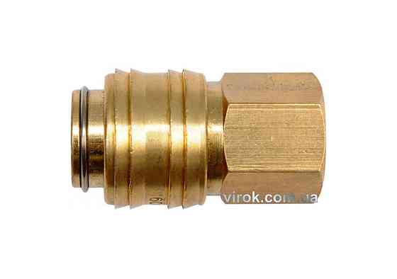 Швидкознімне латунне з'єднання пневматичне YATO, Ø= 1/4