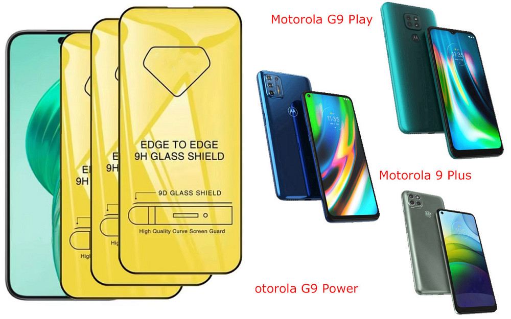 Защитное стекло DefenzoGlass для Motorola G9 Play, 9 Plus, G9 Power – двойная прочность Киев - изображение 1