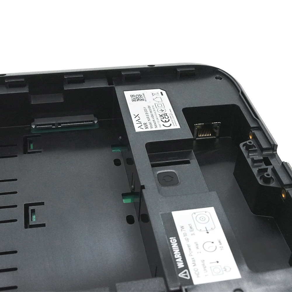 Мережевий відеореєстратор Ajax NVR (8ch) black, роздільна здатність до 4К, підтримка ONVIF/RTSP, декодування H.265/H.264, ємність Київ - фото 5