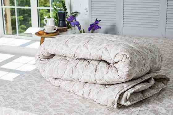 Ковдра Novita двоспальна 172х205 см вовняна стьогана бязь бежевий 20-1154 beige Коломия