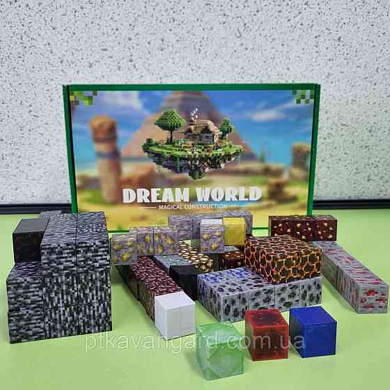 Магнітний конструктор майнкрафт печера 121 магнітних блока Dream World LZCK 058 Хмельницький