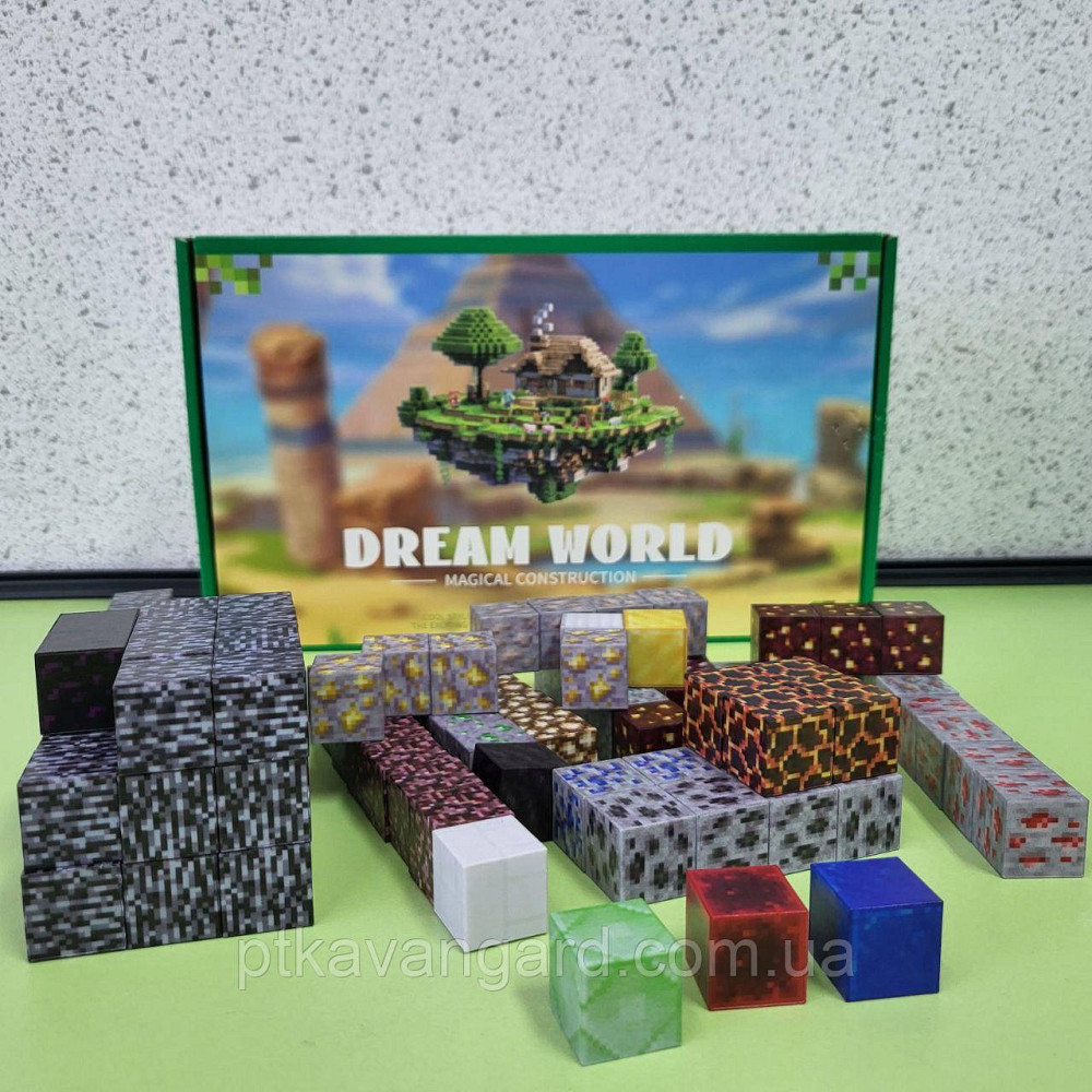Магнітний конструктор майнкрафт печера 121 магнітних блока Dream World LZCK 058 Хмельницький - фото 3