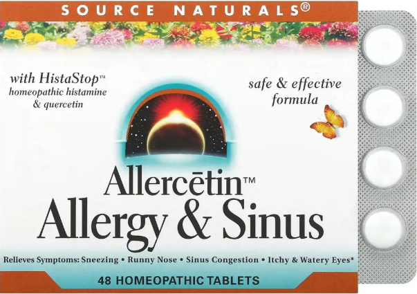 Гомеопатический препарат Source Naturals Allercetin™ Allergy & Sinus 48 таб Киев - изображение 1