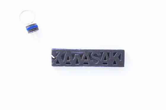 Брелок каучук (сіро-синій) KAWASAKI AS Мукачево