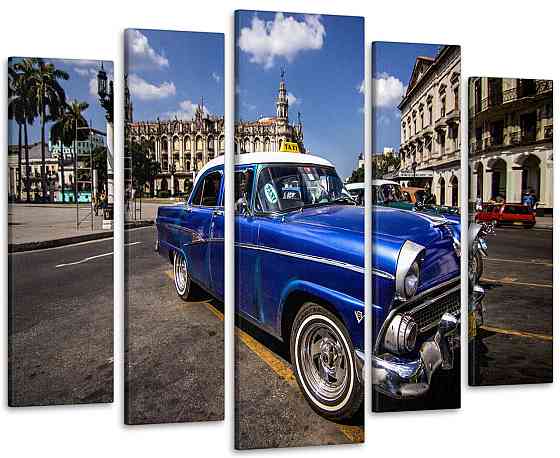 Модульная картина Ретро Машина Art-76_5 90х132 см Киев