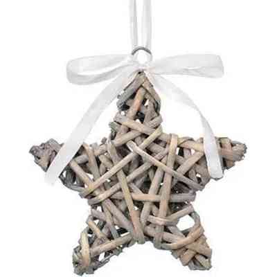 Украшение декоративное Jumi Звезда 14 см Ротанг (5900410711020) Винница