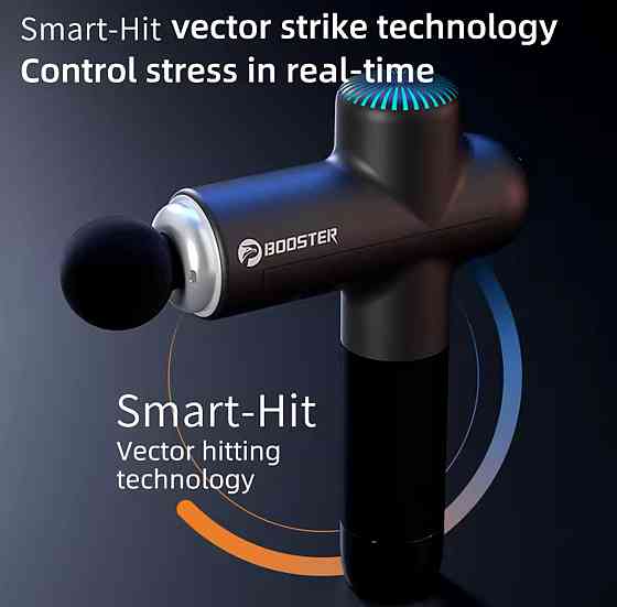 Перкусійний масажер Booster Lightsaber 4000mah (8 насадок) Київ