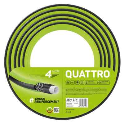 Поливочный шланг Cellfast QUATTRO, 3/4', 25м, 4 слоя, до 20 Бар, -10…+50°C (10-075) Винница