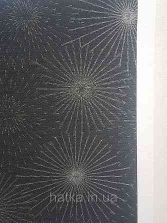 Шпалери вінілові на флізеліні AS creation The Bos 0.53х10 геометрія сережка сріблясті чорні 3д Київ