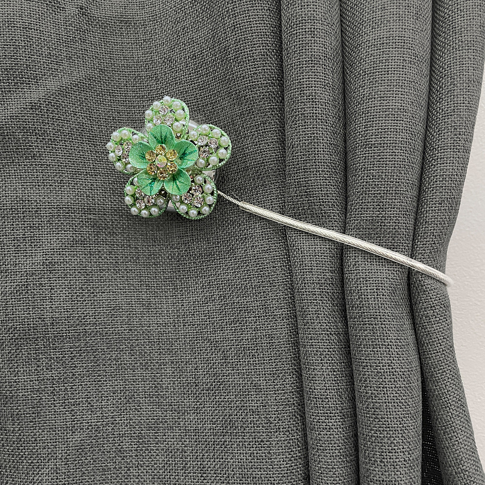 Магніти для штор та гардин "Flowers" набір 2 шт М'ятний (81-190) Київ - фото 4