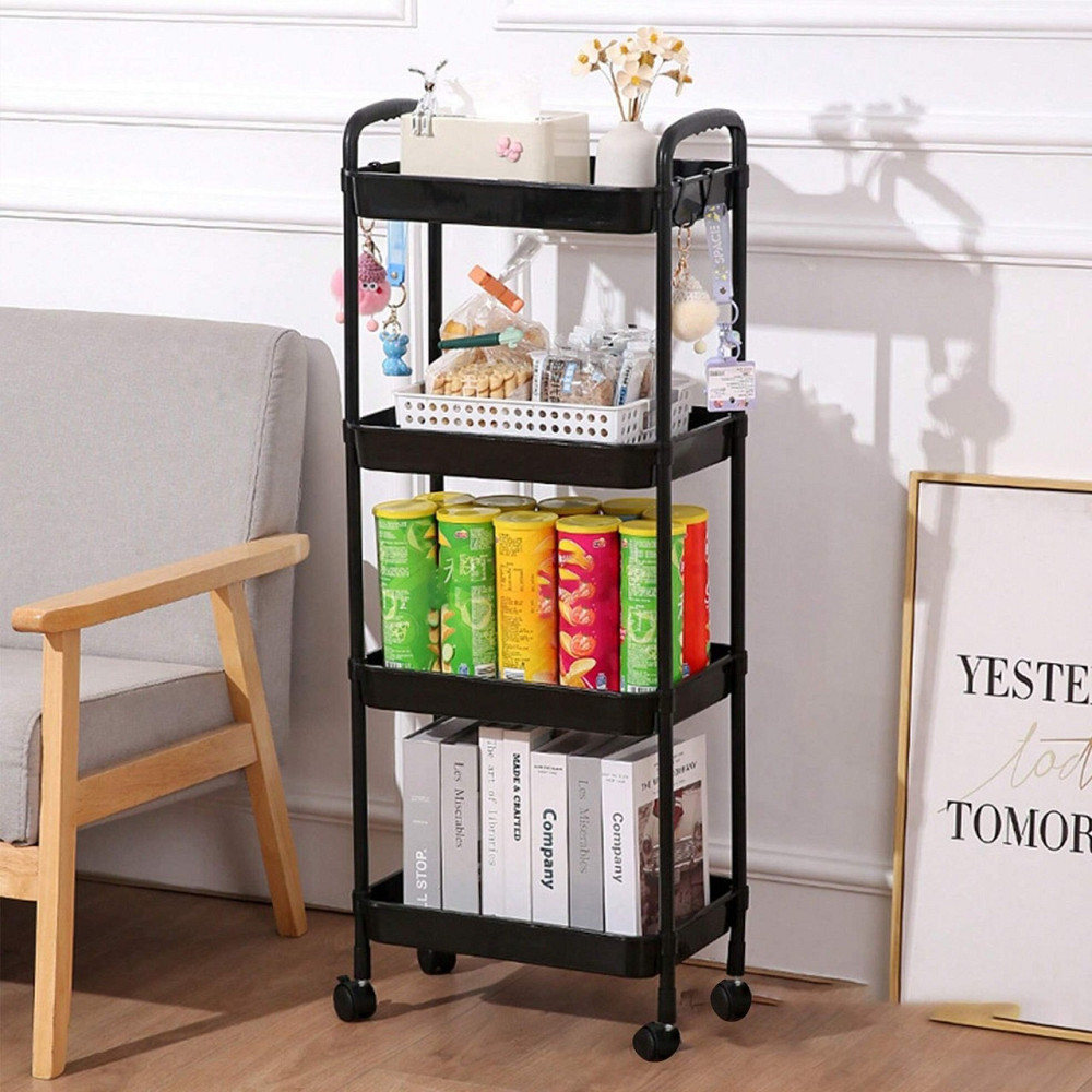 Стеллаж на колесиках 4 ярусный,104х40х26см,SKLM-11 SBR Киев - изображение 1