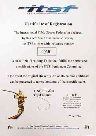 Настільний футбол Garlando Pro Champion ITSF (PRO) Київ