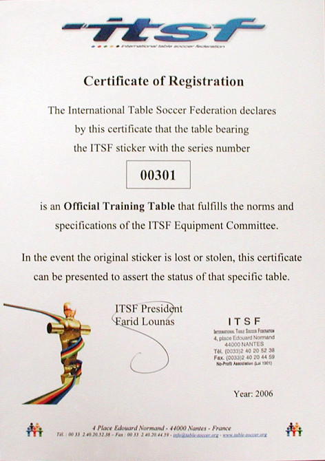 Настільний футбол Garlando Pro Champion ITSF (PRO) Київ - фото 3