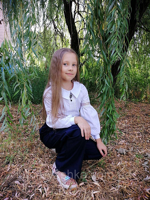 Красивая школьная блузка с длинным рукавом 110-134 Кривой Рог - изображение 6