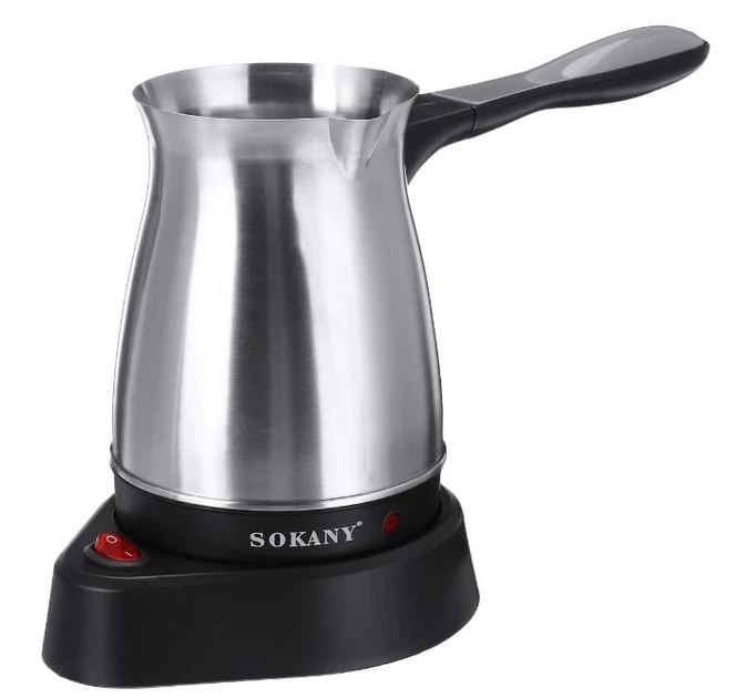 Кофеварка-турка Sokany SK-214 600 Вт, 500 мл, до 5 чашек, быстрая, с системой безопасности и удобной очисткой Одесса - изображение 2