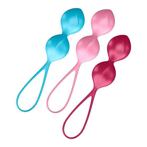 Вагинальные шарики Satisfyer V Balls (3 пары), диаметр 3,4см, масса 79-114-150г, монолитные Sex Aura Киев