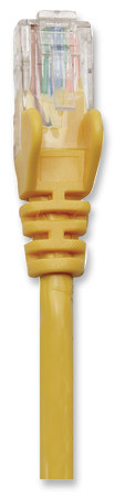 Патчкорд UTP Cat.5e ( 3м жовтий ), Intellinet, Біметал, ССА Винница - изображение 4