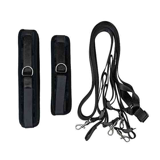 Розтяжка на ліжко Punishment - 5-Piece Bed Restraint Kit - Black Sex Aura Київ