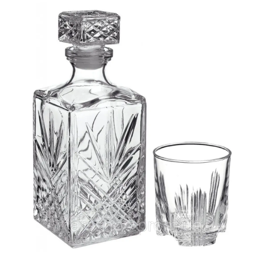 Набір для віскі Selecta 7 предметів (декантер + 6 чарок) BORMIOLI ROCCO Житомир - фото 1