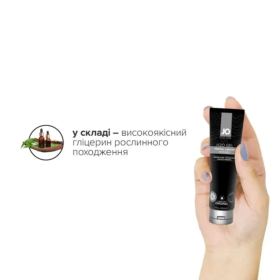 Густий лубрикант на водній основі System JO H2O GEL — ORIGINAL (120 мл), рослинний гліцерин Львів - фото 4