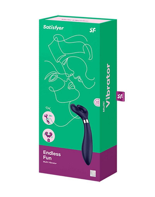 Вибратор для пар Satisfyer Endless Fun Blue, три мотора, многофункциональный Sex Aura Киев - изображение 3