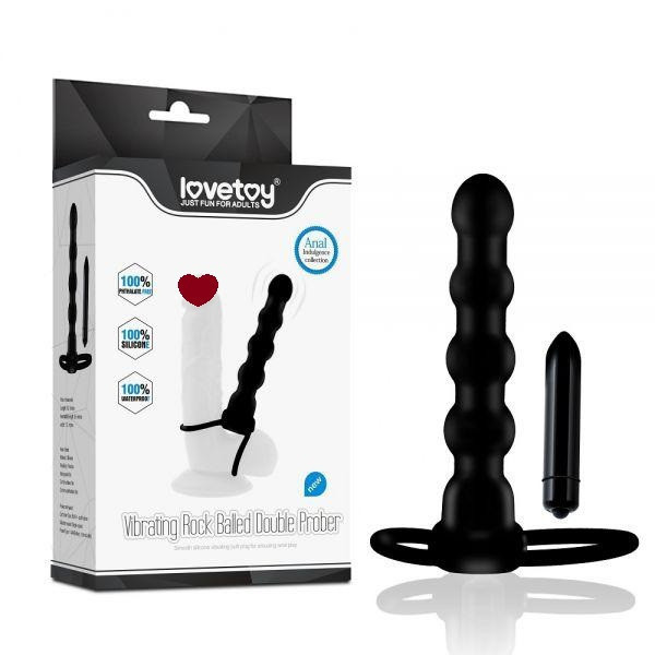 Анальное двойное удовольствие с вибрацией Double Prober Vibrating Sex Aura Киев - изображение 1